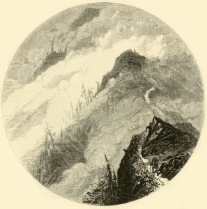Cloudy Gallery: Ascent of Whiteface, 1874. Creator: Harry Fenn