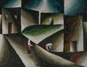 Ascetic Landscape II, 1922. Creator: Segal, Arthur (1875-1944)
