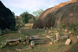 Ascetic rock-shelters for Buddhist monks in Anuradaphura, 2nd century BC Ascetic rock-shelters for Buddhist monks in Anuradaphura, 2nd century BC