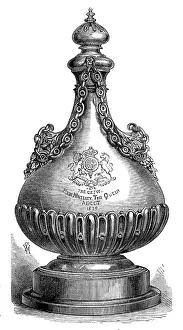 Ascot Race Plate: the Queen's Gold Vase, 1874. Creator: Unknown. Ascot Race Plate: the Queen's Gold Vase, 1874. Creator: Unknown