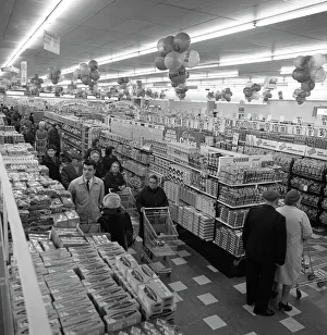 Rotherham Prints: The ASDA supermarket in Rotherham, South Yorkshire, 1969. Artist: Michael Walters