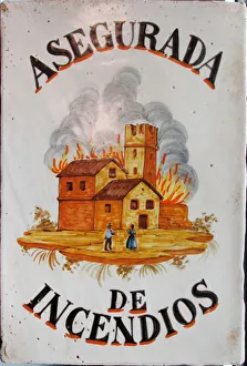 Insurance Prints: Asegurada de incendios, Second Half of the 19th cen Creator: Anonymous
