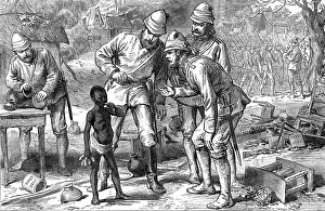 Africans Prints: The Ashantee War: the last in Coomassie, 1874. Creator: Unknown