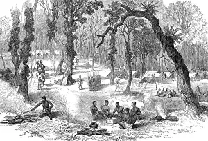 Africans Prints: The Ashantee War: Moinsie, the base of the Adansi Hills