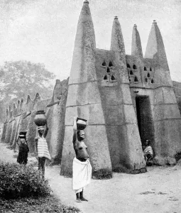 Ghanaian Prints: Ashanti architecture, Ghana, 1922Artist: PA McCann
