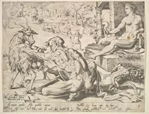 Van Hemskirk Maerten Gallery: Asher, from the series The Twelve Patriarchs, 1550. Creator: Dirck Volkertsen Coornhert