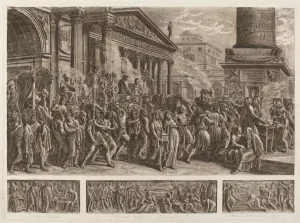 The Ashes of Trajan Carried in a Triumphal Procession. Creator: Luigi Ademollo The Ashes of Trajan Carried in a Triumphal Procession. Creator: Luigi Ademollo