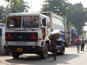 West Bengal Prints: Ashok Leyland truck in West Bengal, India, 2019. Creator: Unknown
