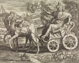 Marten De Vos The Elder Prints: Asia from The Four Continents, 16th century. Creator: Julius Goltzius