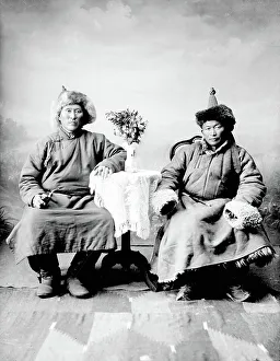 Mongolian Prints: Asian Men, 1880. Creator: Nikolai Nikolaevich Petrov