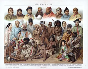 Mongolian Prints: Asiatic Races, 1800-1900. Artist: G Mutzel