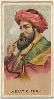 Huqqa Pipe Collection: Asiatic Turk, from Worlds Smokers series (N33) for Allen & Ginter Cigarettes, 1888