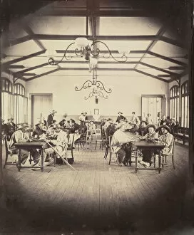 Asile imperial de Vincennes, salle de jeu, 1858-59. Creator: Charles Negre