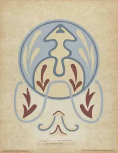 Asistencia of San Antonio de Pala Wall Design from the portfolio of ' Decorative Art of Spanish California', 1935/1942 Multi Coloured Collection: Asistencia of San Antonio de Pala Wall Design from the portfolio of 'Decorative Art...', 1935 / 1942