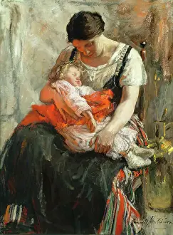 Asleep, 1875-1899. Creator: Robert Gemmell Hutchison