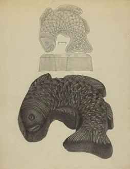 Johnson Philip Prints: Aspic Mold, c. 1938. Creator: Philip Johnson