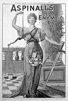 Blindfolded Gallery: Aspinalls Enamel advertisement, 1889