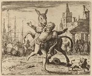 Anthropomorphic Gallery: The Ass and the Hound, probably c. 1645 / 1656. Creator: Allart van Everdingen