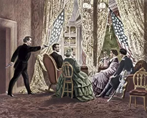Booth Collection: The Assassination of Abraham Lincoln, 1865. Artist: Anonymous