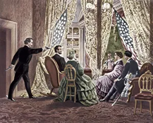 The Assassination of Abraham Lincoln, 1865. Artist: Anonymous The Assassination of Abraham Lincoln, 1865. Artist: Anonymous