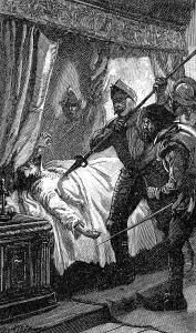 Albrecht Von Wallenstein Gallery: Assassination of Albrecht von Wallenstein, Austrian soldier, 1634 (19th century)