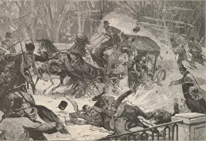 The Assassination of Alexander II on 13 March 1881. From Le Monde Illustre, 1881