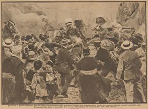 The Assassination of Archduke Franz Ferdinand of Austria and his wife in Sarajevo