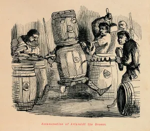 Assassination of Artaveldt the Brewer, c1860, (c1860). Artist: John Leech