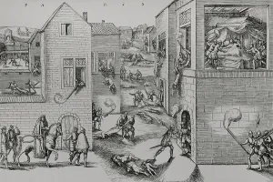 Jean Prints: Assassination attempt of Gaspar de Coligny