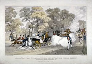 Assassin Gallery: Assassination attempt against Queen Victoria, Constitution Hill, Westminster, London, 1840