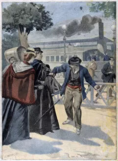 Images Dated 6th February 2006: Assassination of Elisabeth of Bavaria by Luigi Lucheni, 1898