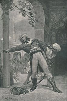 Stabbing Gallery: The Assassination of Kleber at Cairo, June 14, 1800, (1896). Artist: M Haider