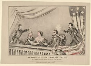 Lincoln Gallery: The Assassination of President Lincoln at Fords Theatre, Washington D.C