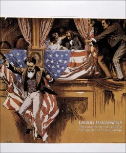 Lincoln Prints: Assassination of President Lincoln by John Wilkes Booth on April 14, 1864, engraving