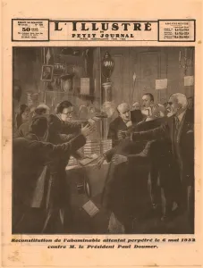 Assassin Prints: The assassination of President Paul Doumer, 1932. Creator: Unknown