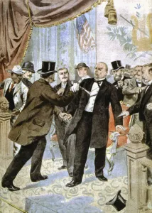 Shocking Prints: Assassination of William McKinley, 25th president of the USA, 1901