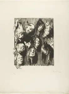 Slaughter Collection: Ten Assassinations for a Penny, November 1897. Creator: Theophile Alexandre Steinlen