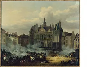 Shooting Prints: Assault on the Hotel de Ville, July 28, 1830, (c1830). Creator: Unknown