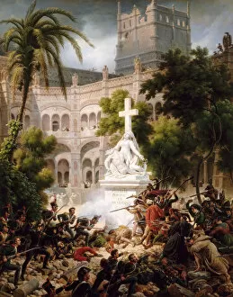 Baron 1775 1848 Gallery: Assault of the monastery of of Santa Engracia, February 8, 1809