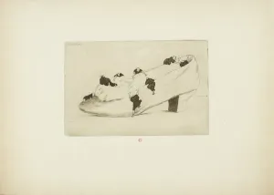 Guerard Henri Charles Prints: The Assault of the Shoe, 1888. Creator: Henri-Charles Guerard