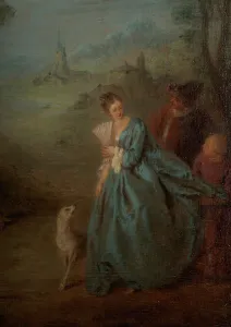 Assemblée dans un parc, between 1715 and 1736. Creator: Jean-Baptiste Pater