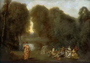 Amorous Gallery: Assembly in a Park, ca 1717