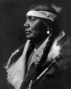 Algonquin Prints: Assiniboin Boy-Atsina, c1908. Creator: Edward Sheriff Curtis