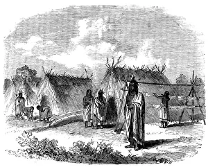 First Nations Prints: The Assiniboine and Saskatchewan Exploring Expedition - Ojibway Encampment near the Falls