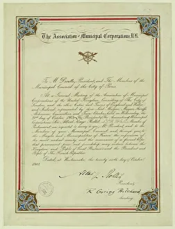 Corporation Prints: Association of Municipal Corporations. Creator: Unknown