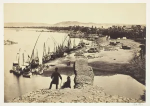 Felucca Prints: Assouan, 1857, printed 1862. Creator: Francis Frith