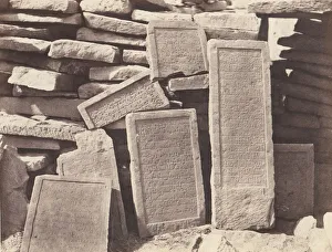 Felix Teynard Prints: Assouan, Cimetiere Arabe - Inscription Funeraires, 1851-52, printed 1853-54