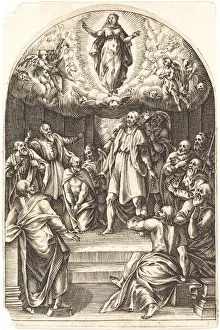 Assumption Of The Virgin Collection: The Assumption, 1608 / 1611. Creator: Jacques Callot