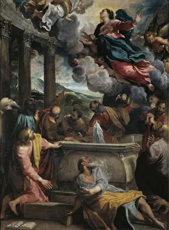 Assunta Prints: The Assumption of the Blessed Virgin Mary. Artist: Carracci, Annibale (1560-1609)