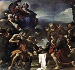 The Assumption of the Blessed Virgin Mary, 1623. Artist: Guercino The Assumption of the Blessed Virgin Mary, 1623. Artist: Guercino